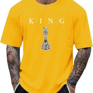 Men's King Chess Shirt Graphic Tees Designer Printed T Shirts for Men Urban Letter T-Shirt Streetwear